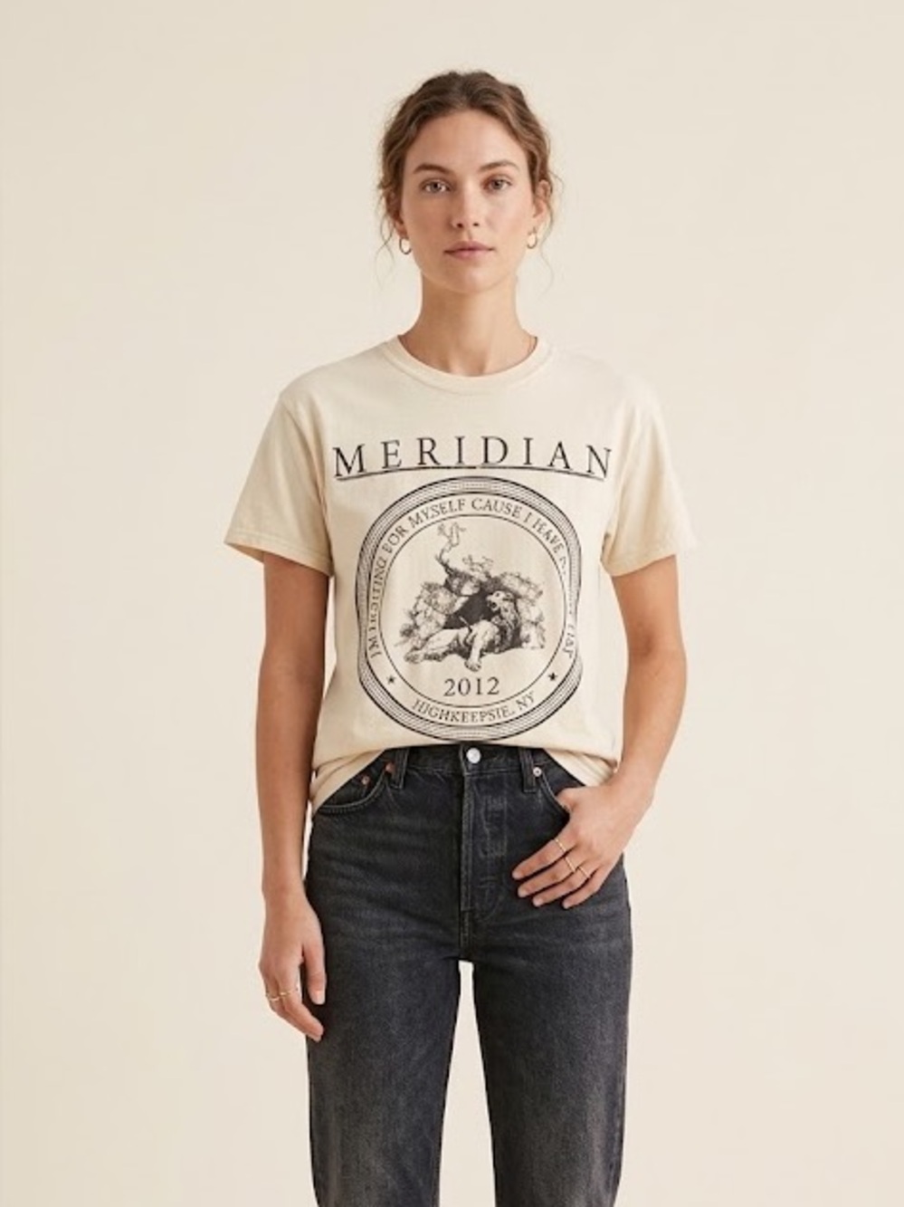 Vintage Cream Graphic Tee - Short Sleeve